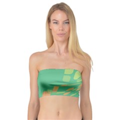 Green Abastraction Bandeau Top by Valentinaart