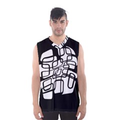 White Abstraction Men s Basketball Tank Top by Valentinaart