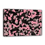 kitty camo Canvas 18  x 12 