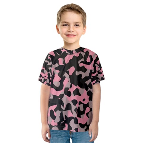 Kitty Camo Kid s Sport Mesh Tee by TRENDYcouture