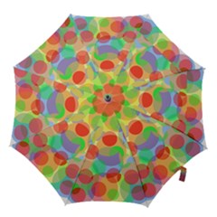 Colorful Circles Hook Handle Umbrellas (small) by Valentinaart