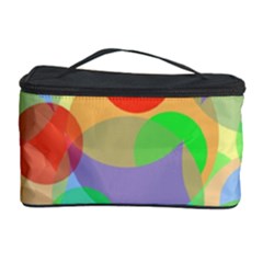 Colorful Circles Cosmetic Storage Case by Valentinaart