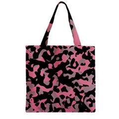 Kitty Camo Zipper Grocery Tote Bag by TRENDYcouture