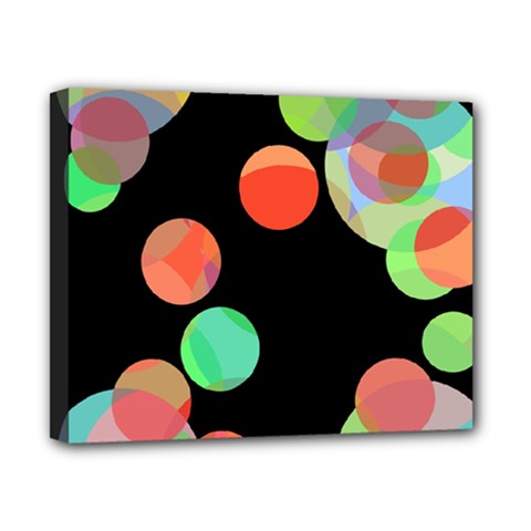 Colorful Circles Canvas 10  X 8 