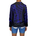 Neon blue abstraction Kid s Long Sleeve Swimwear View2