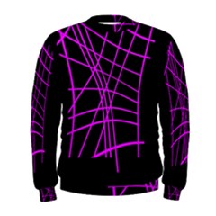 Neon Purple Abstraction Men s Sweatshirt by Valentinaart