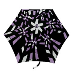 Purple Abstraction Mini Folding Umbrellas by Valentinaart
