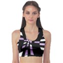 Purple abstraction Sports Bra View1