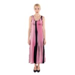 Black and pink Camo abstract Sleeveless Maxi Dress
