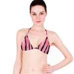 Black and pink Camo abstract Bikini Top