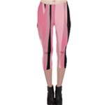 Black and pink Camo abstract Capri Leggings 