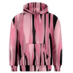 Black and pink Camo abstract Men s Zipper Hoodie