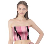 Black and pink Camo abstract Tube Top