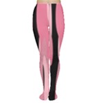 Black and pink Camo abstract Women s Tights