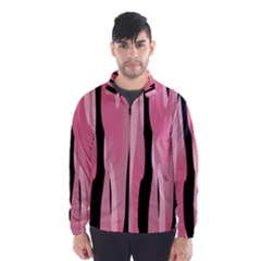 Black And Pink Camo Abstract Wind Breaker (men) by TRENDYcouture