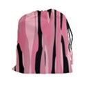 Black and pink camo abstract Drawstring Pouches (XXL) View1