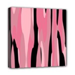 Black and pink camo abstract Mini Canvas 8  x 8 