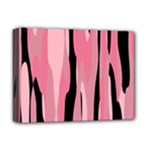 Black and pink camo abstract Deluxe Canvas 16  x 12  