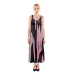 Pink and Black Camouflage Abstract Sleeveless Maxi Dress