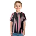 Pink and Black Camouflage Abstract Kid s Sport Mesh Tee View1