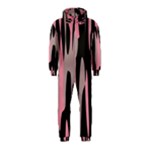 Pink and Black Camouflage Abstract Hooded Jumpsuit (Kids)