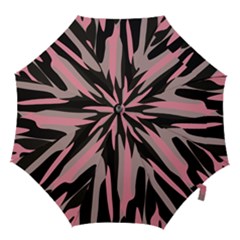 Pink And Black Camouflage Abstract 2 Hook Handle Umbrellas (small) by TRENDYcouture