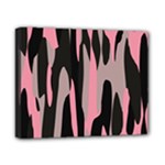 Pink and Black Camouflage 2 Canvas 10  x 8 