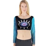 Helix Eye Long Sleeve Crop Top