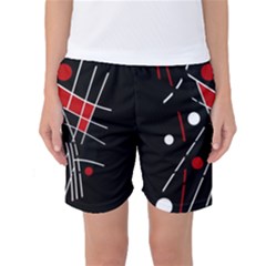 Artistic Abstraction Women s Basketball Shorts by Valentinaart