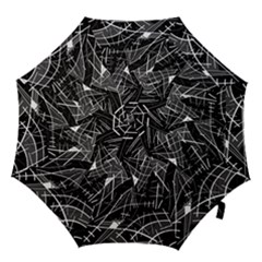 Gray Abstraction Hook Handle Umbrellas (large) by Valentinaart