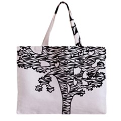 Joshua Tree Zebra Stripes Zipper Mini Tote Bag