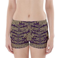 Lace Landscape Abstract Shimmering Lovely In The Dark Boyleg Bikini Wrap Bottoms by pepitasart