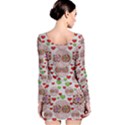 Love Bunnies In Peace And Popart Long Sleeve Bodycon Dress View2