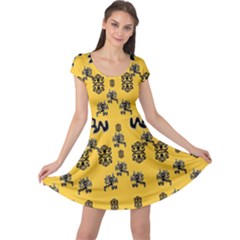  Disco Dancing In The  Tribal Nature  Cap Sleeve Dresses by pepitasart