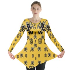  Disco Dancing In The  Tribal Nature  Long Sleeve Tunic  by pepitasart