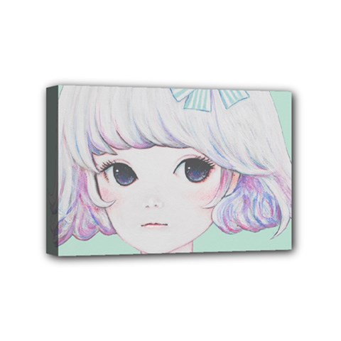 Spring Mint! Mini Canvas 6  X 4  by kaoruhasegawa