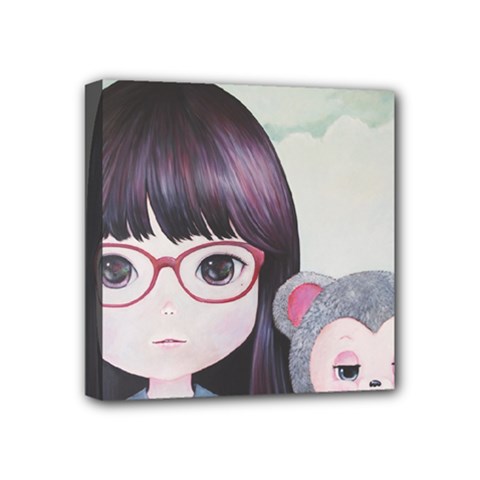 Close Encounter 4 Mini Canvas 4  X 4  by kaoruhasegawa