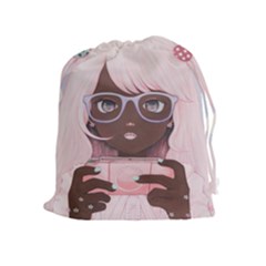 Gamergirl 3 Drawstring Pouches (extra Large) by kaoruhasegawa