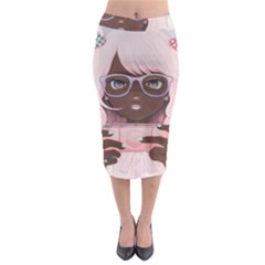 Gamergirl 3 Midi Pencil Skirt by kaoruhasegawa