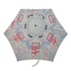 Gamegirl Girl Play With Star Mini Folding Umbrellas by kaoruhasegawa