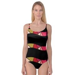 Abstract Waves Camisole Leotard  by Valentinaart