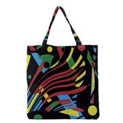 Optimistic Abstraction Grocery Tote Bag by Valentinaart