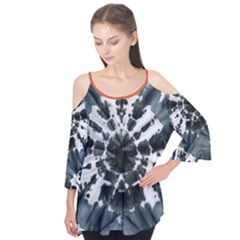 Tie Dye Flutter Sleeve Tee 