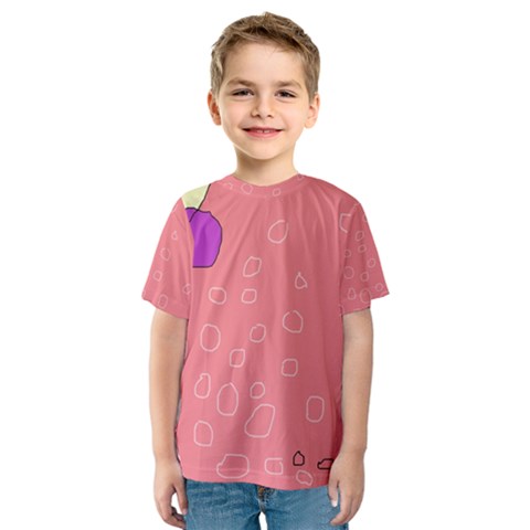 Pink Abstraction Kid s Sport Mesh Tee by Valentinaart