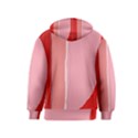 Red and pink lines Kids  Zipper Hoodie View2