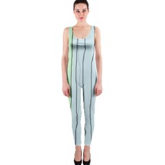 Decorative lines OnePiece Catsuit