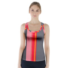 Optimistic Lines Racer Back Sports Top by Valentinaart