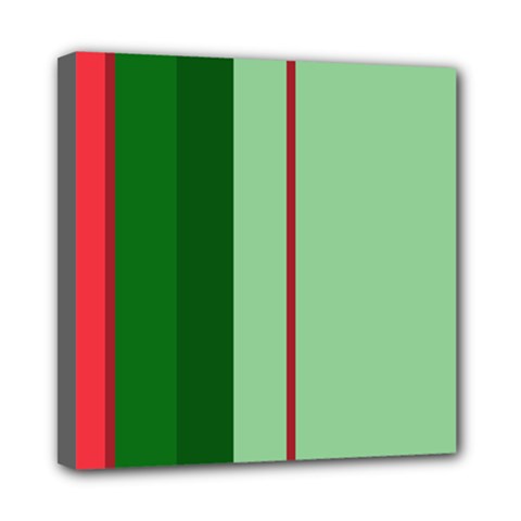 Green And Red Design Mini Canvas 8  X 8  by Valentinaart