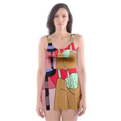 Imaginative Abstraction Skater Dress Swimsuit by Valentinaart