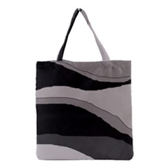 Black And Gray Design Grocery Tote Bag